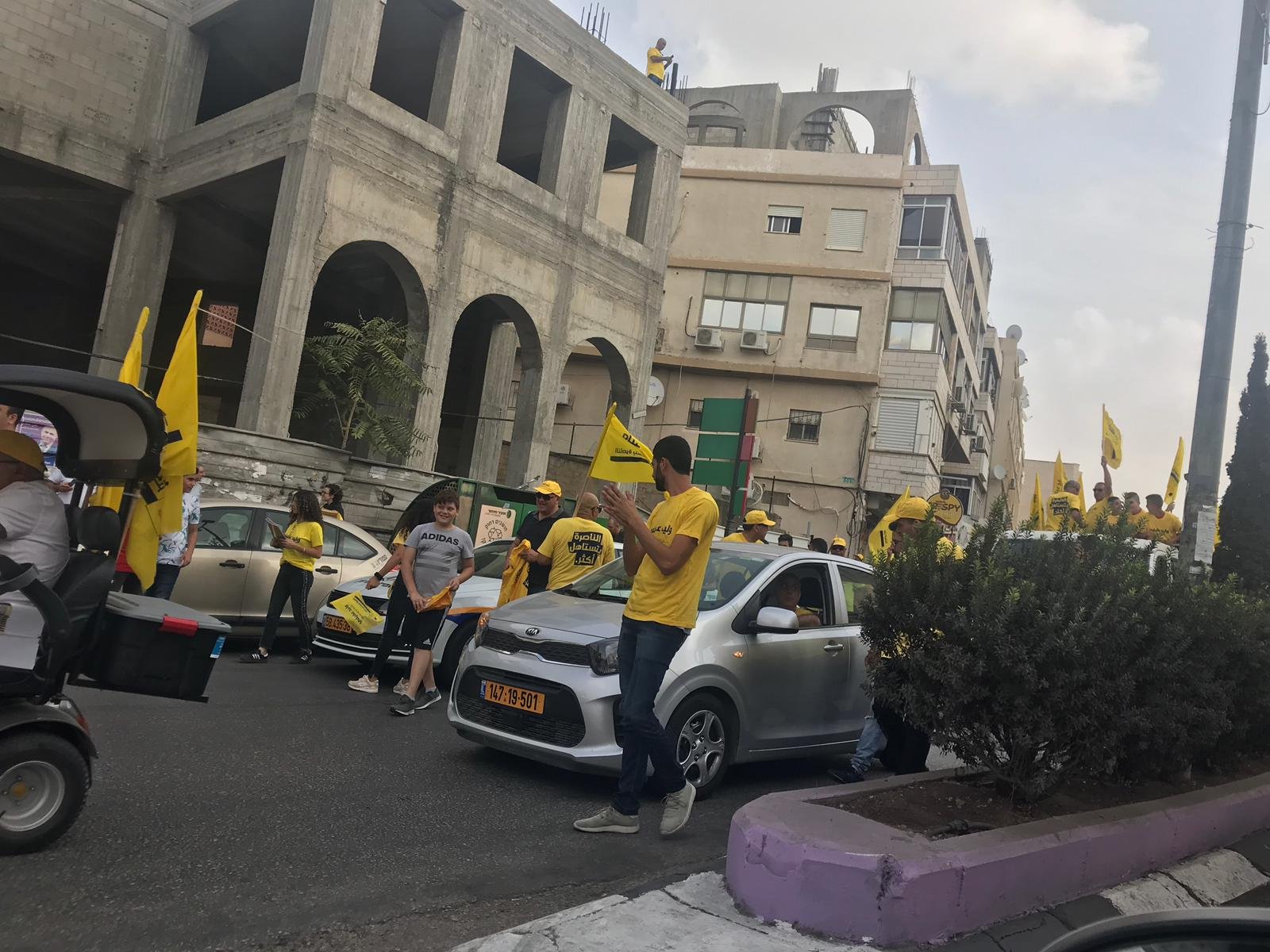الناصرة: مسيرة واسعة تشمل القوائم المتآلفة مع مرشح الرئاسة وليد عفيفي-12