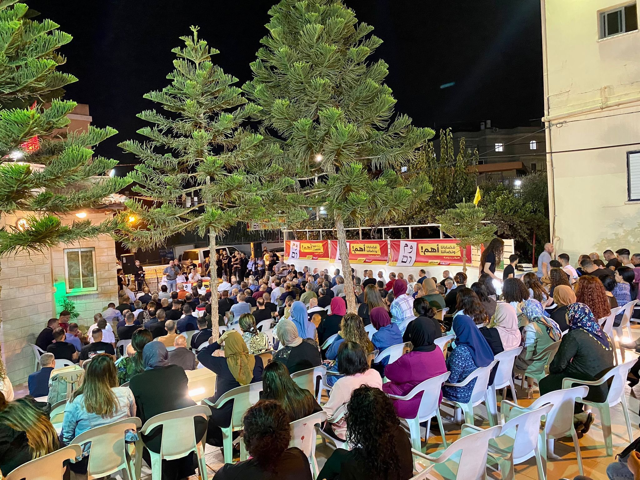 سخنين: المئات يشاركون في مهرجان انتخابي لقائمة الجبهة والعربية للتغيير-0