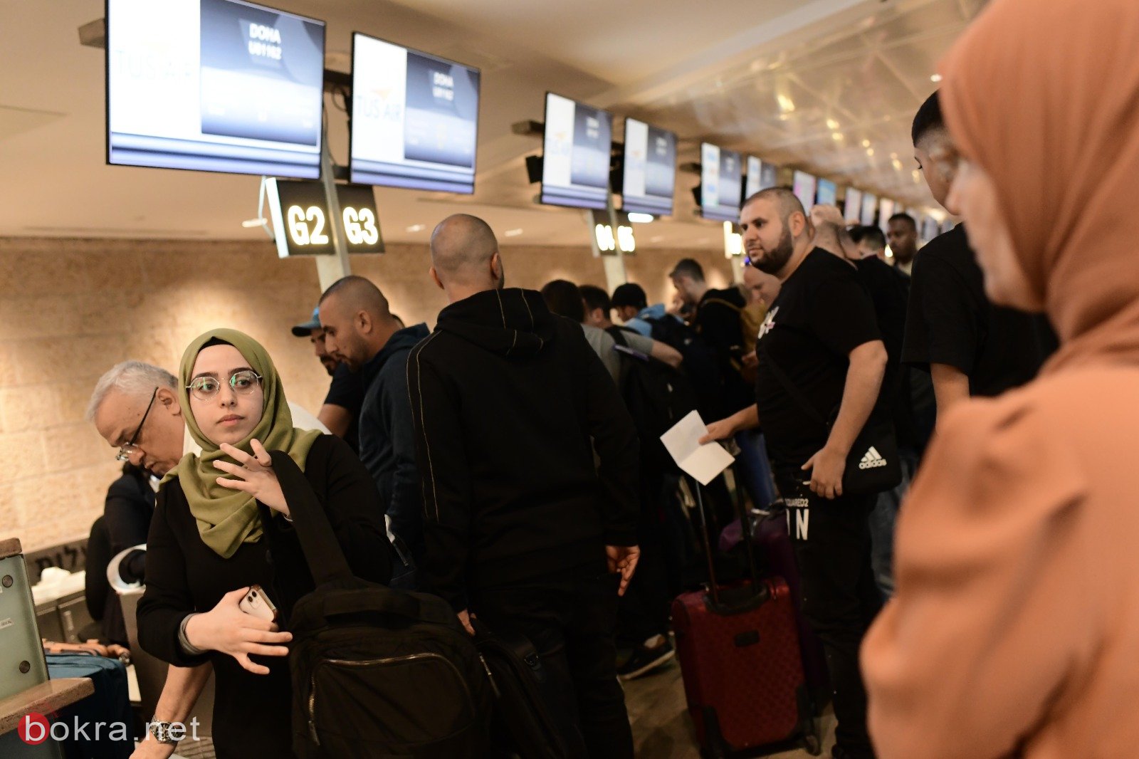 بالصور: على متنها 170 مسافراً ..وصول أول رحلة جوية مباشرة من مطار بن غوريون إلى الدوحة-13