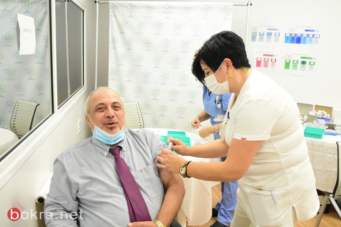 انطلاق حملة التطعيم ضد الكورونا في المركز الطبي الجليل-4