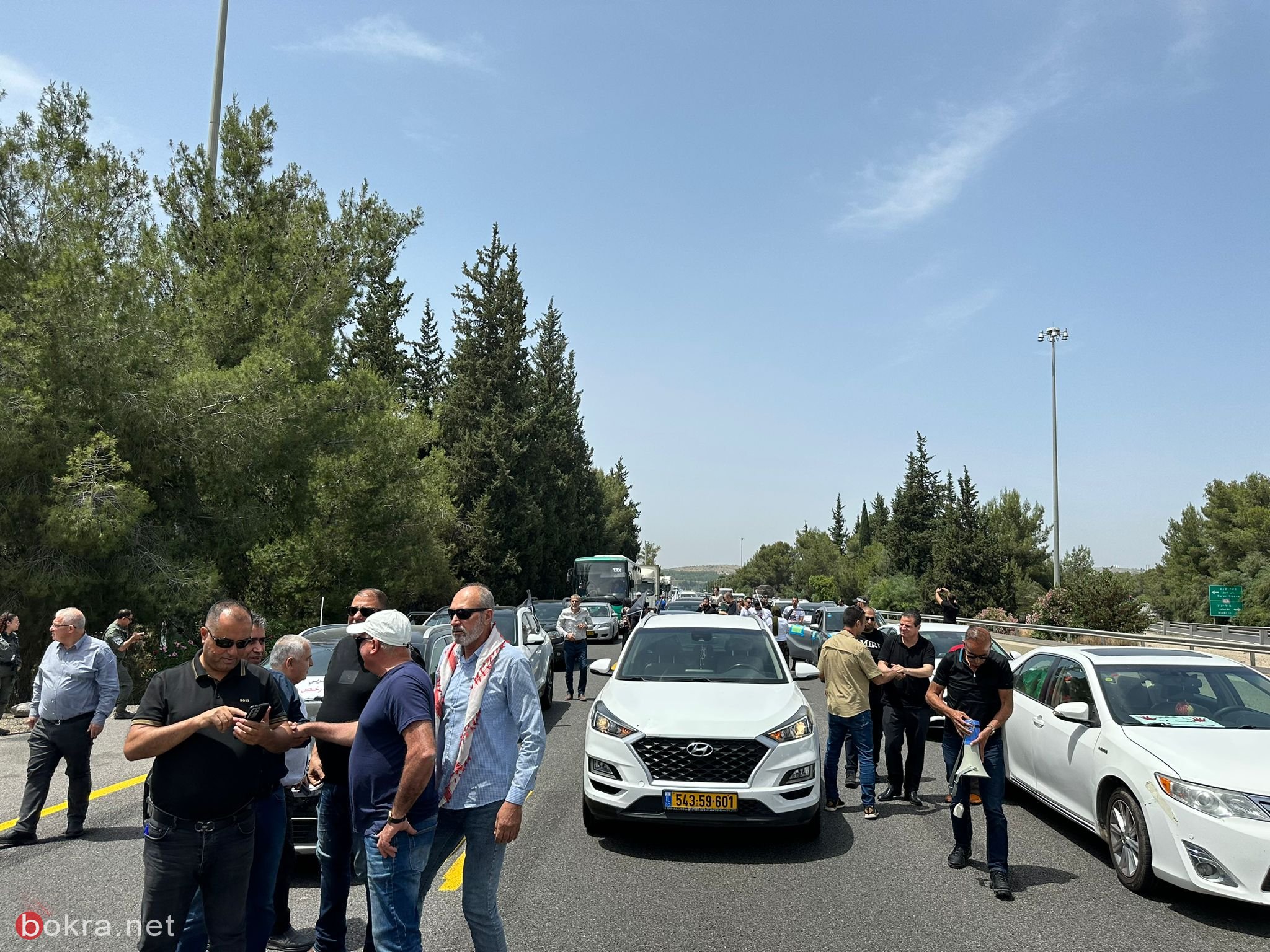 قافلة السيارات ضد الجريمة تصل القدس، وقرار بإقامة خيمة اعتصام الأسبوع المقبل-7