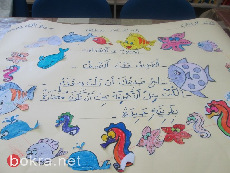 تنظيم مسيرة الكتاب واللغة العربية والعبرية والرياضيات واختتام مشروع اميريم بمدرسة الرؤى منشية زبدة-43