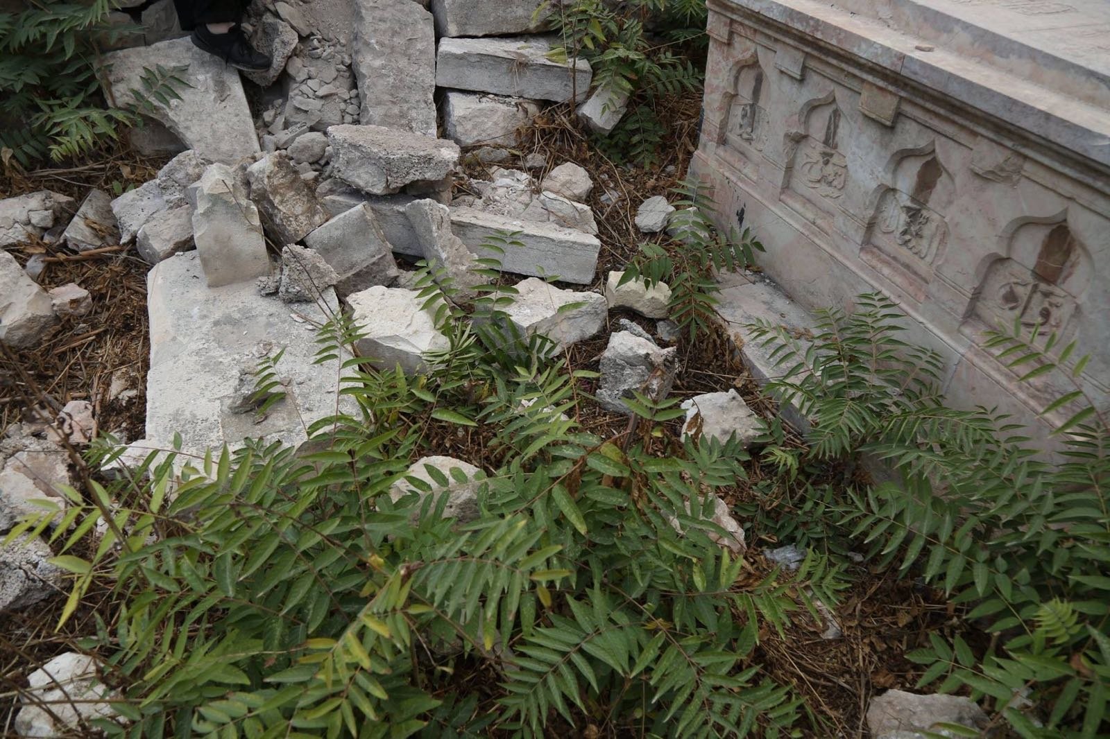 القدس : تعرض مقبرة الدجاني في جبل النبي داوود للاعتداء-2