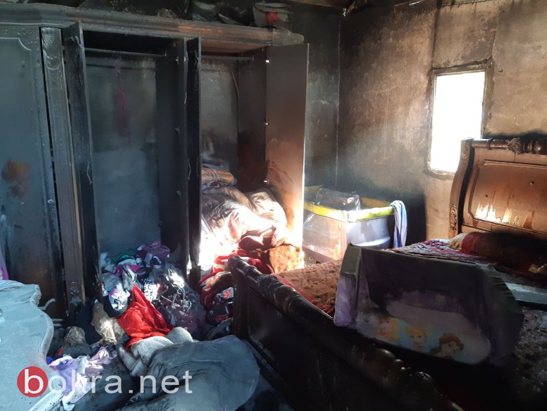 كارثة في حورة .. حريق في منزل بسبب مدفأة وإصابة 3 طفلات وأمهن!-1