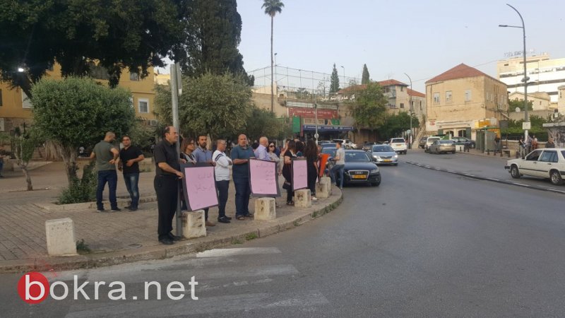 العشرات من الكوادر الحزبية والحركات السياسية في الناصرة يتظاهرون نصرة للاسرى-14