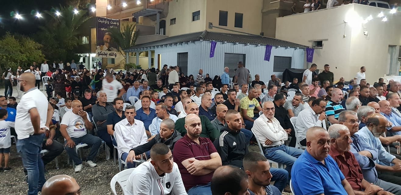 اجتماع حاشد لقائمة ناصرتي ورئيسها علي السلام في حي الفاخورة في الناصرة-5