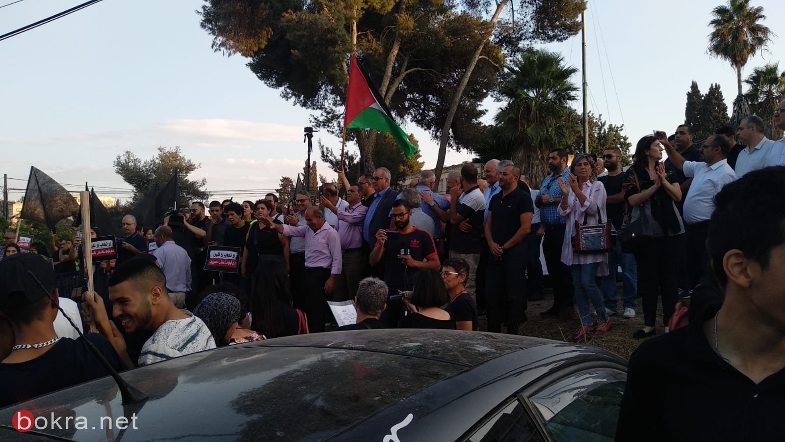 الناصرة- انطلاق المظاهرة .. توابيت سوداء بعدد ضحايا جرائم القتل ستُرفع أمام مركز شرطة الشمال-10