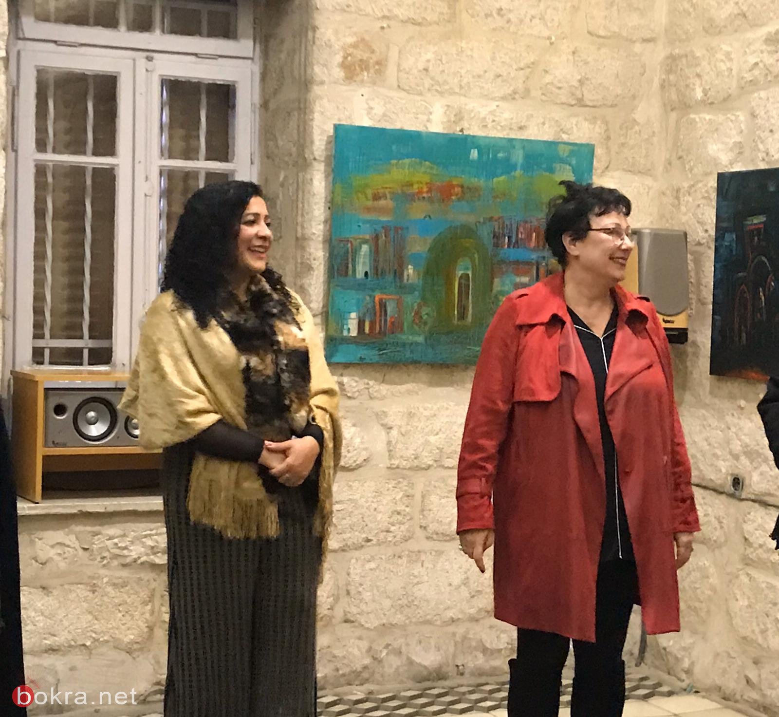 القدس: افتتاح معرض "أبواب وشبابيك" للفنانة خزيمه حامد-4