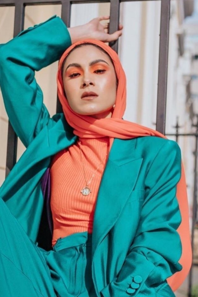 تنسيق ربطات الحجاب بطريقة عصرية لشهر رمضان -5