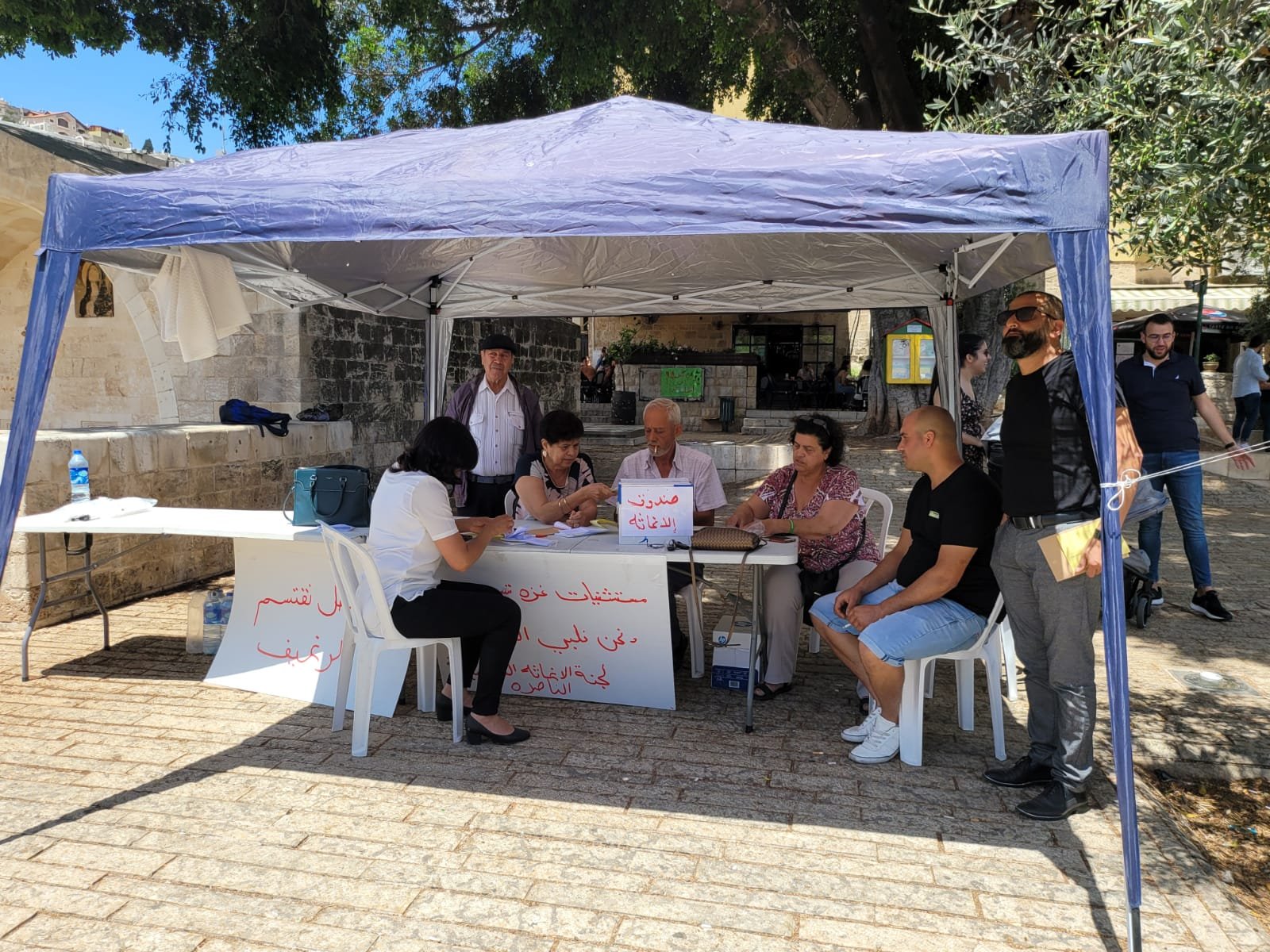 الناصرة: اقبال واسع على التبرع لحملة اغاثة غزة-0