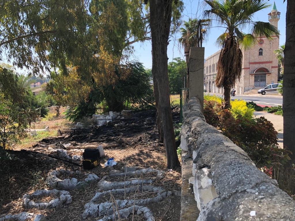 حيفا: إحراق مقبرة الاستقلال .. واعتقال مشتبه -0