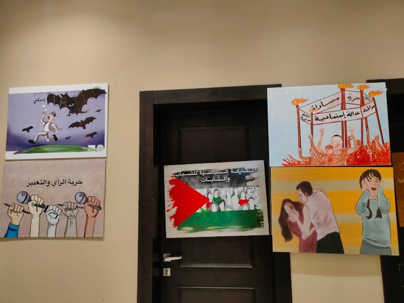 مركز "شمس" يفتتح معرضا فنيا بعنوان "فلسطين التي نريد... بعيون الشباب/ات"-1