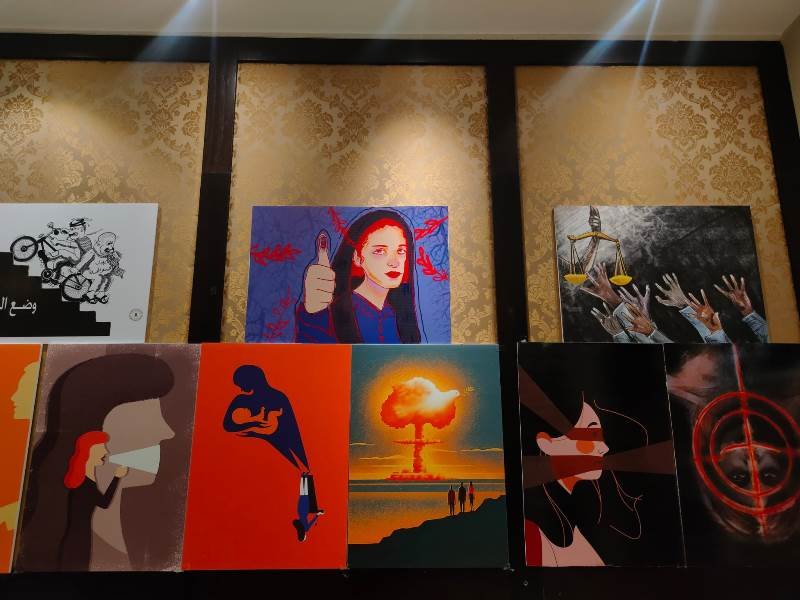 مركز "شمس" يفتتح معرضا فنيا بعنوان "فلسطين التي نريد... بعيون الشباب/ات"-3