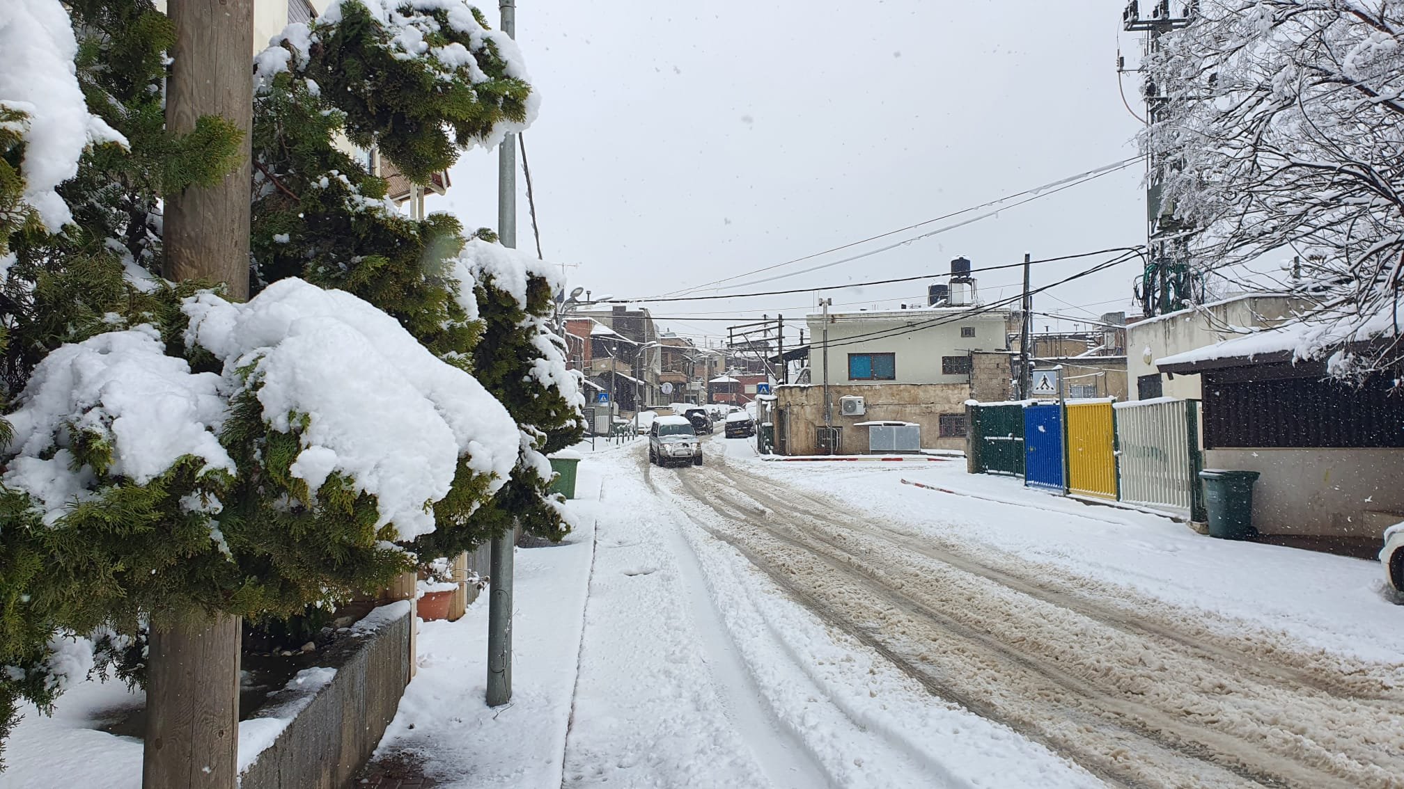 بالصور والفيديو .. الثلوج تغطي الجولان في آذار وإغلاق عدد من الشوارع-8
