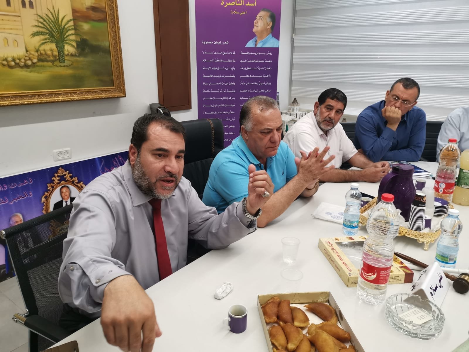 رئيس بلديّة الناصرة السيّد علي سلّام يلتقي الأئمة ورجال الدّين في رمضان-1
