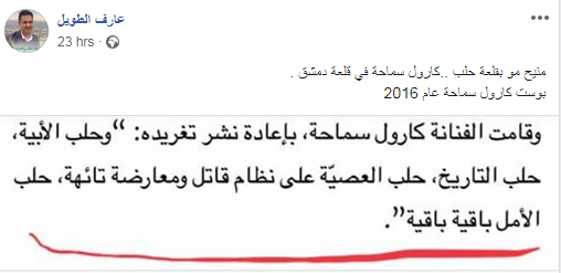 كارول سماحة ترد على فنانين سوريين رفضوا دخولها دمشق-2