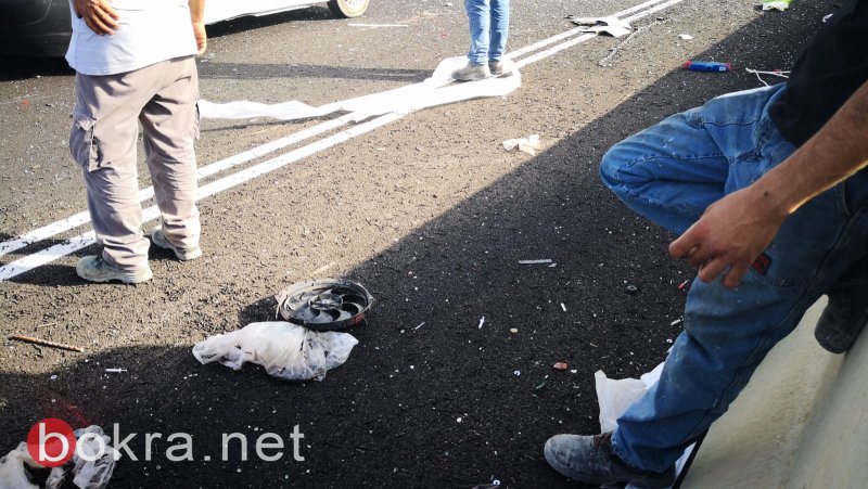 حادث طرق مروع على شارع "المسطرة" قرب العفولة وإصابة 3 أشخاص-3