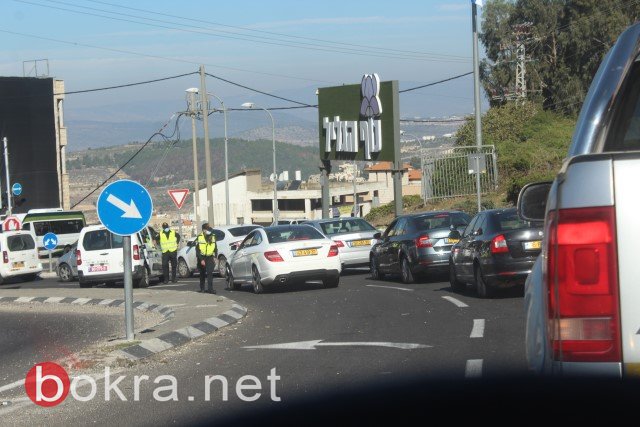 الشرطة تتسبب باختناقات مرورية في محيط الناصرة.. لكن الدخول للمدينة والخروج منها ممكن ومستمر-11
