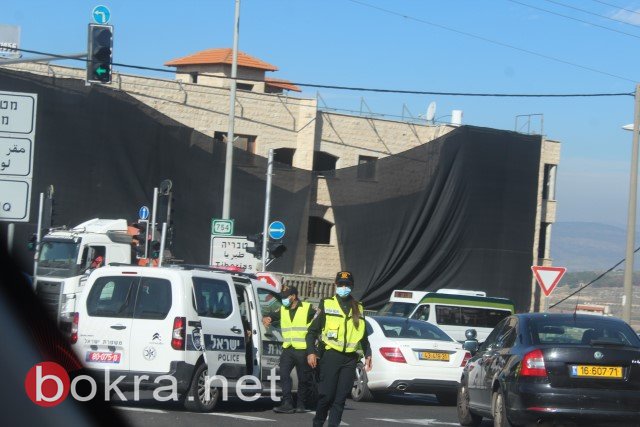 الشرطة تتسبب باختناقات مرورية في محيط الناصرة.. لكن الدخول للمدينة والخروج منها ممكن ومستمر-17