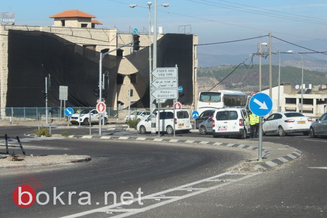 الشرطة تتسبب باختناقات مرورية في محيط الناصرة.. لكن الدخول للمدينة والخروج منها ممكن ومستمر-18