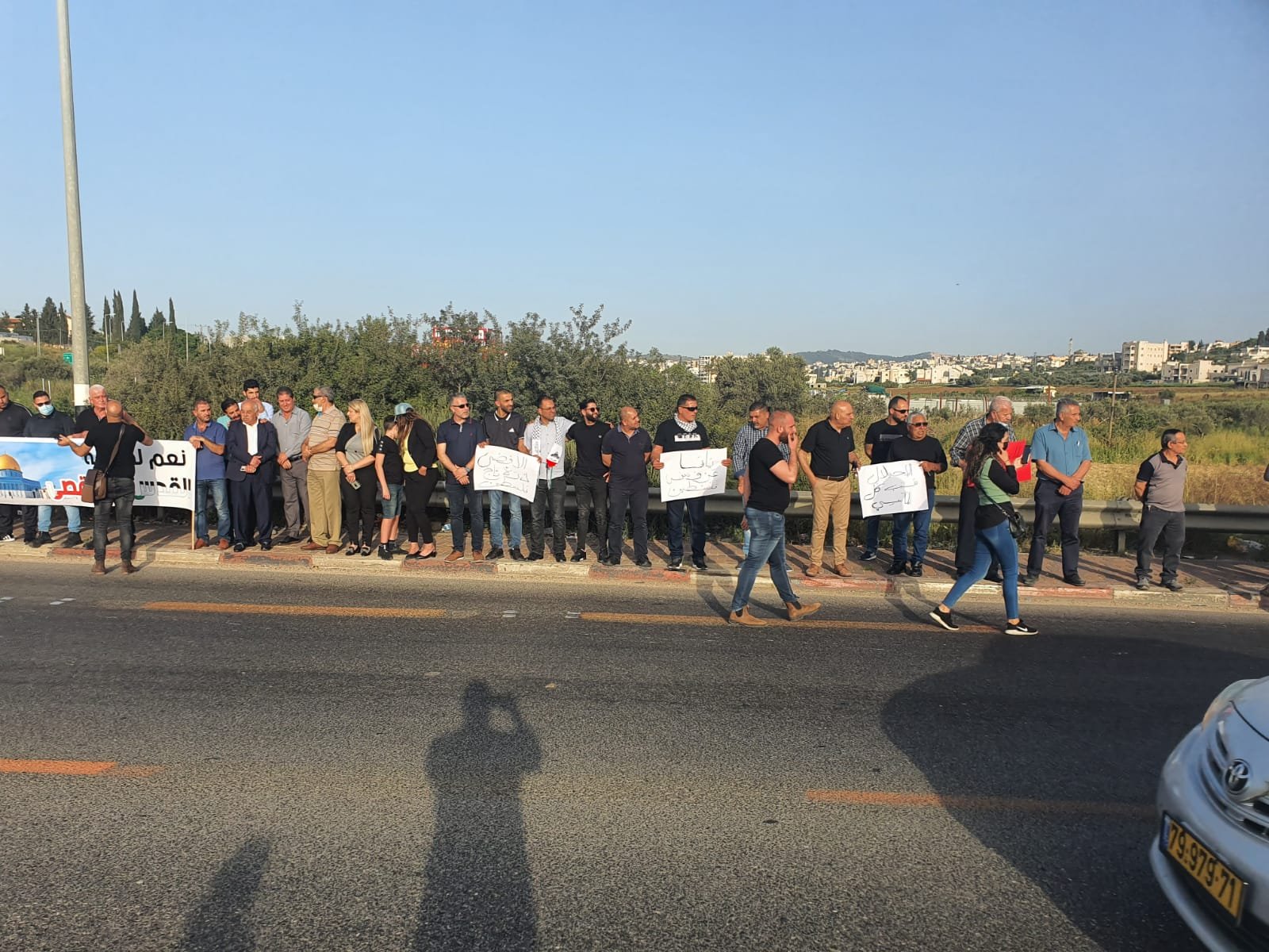 اللجان الشعبية في الجليل تنظم مظاهرة تضامنية مع أهل القدس ويافا-7