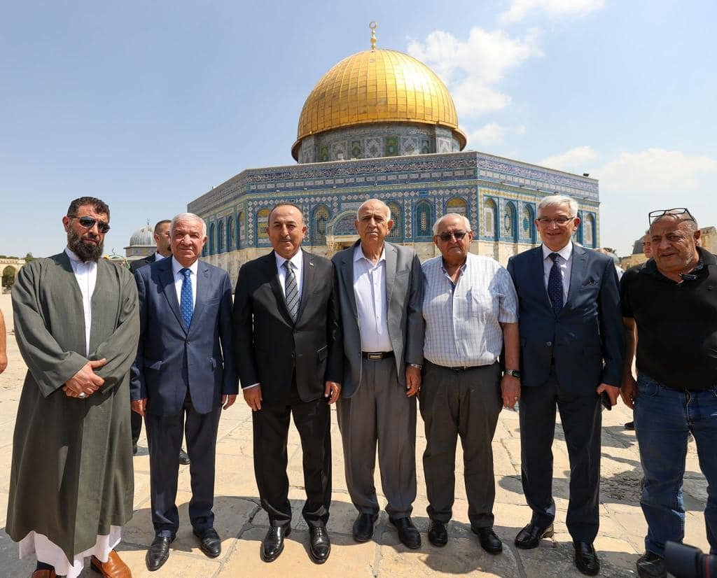 وزير الخارجية التركي مولود اوغلو يزور المسجد الأقصى المبارك-5