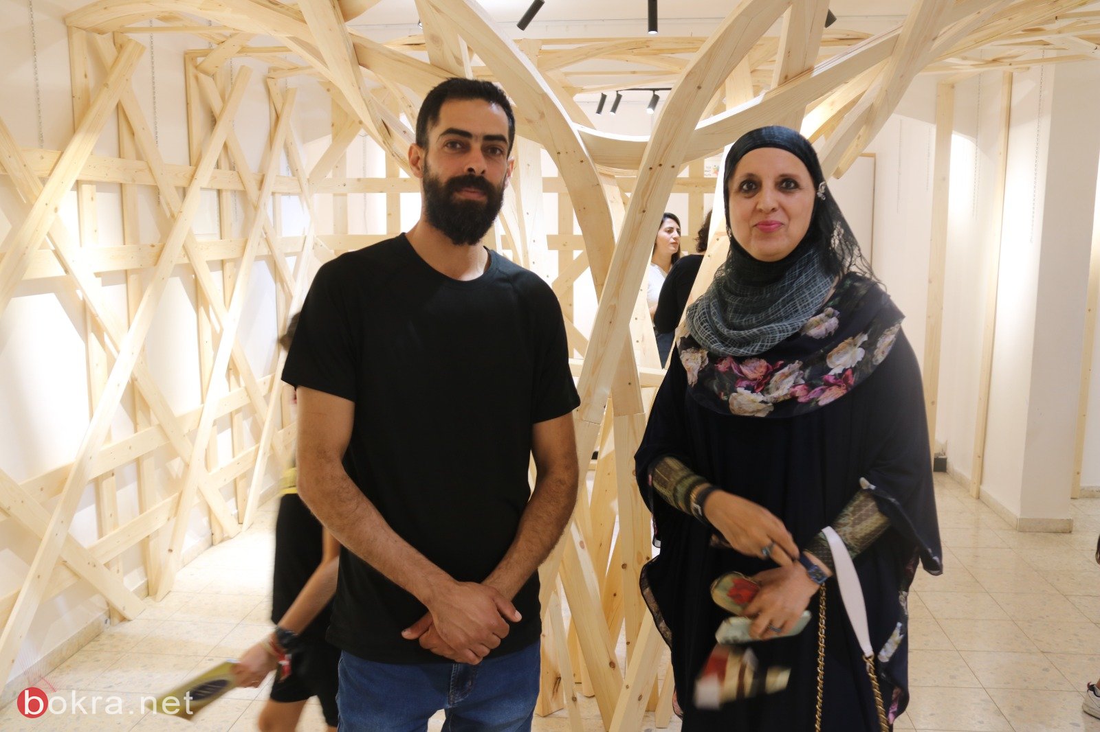 الفنان محمود قيس في معرضه المميز " في داخل الأرابيسك" في جاليري زركشي للفنون سخنين-12