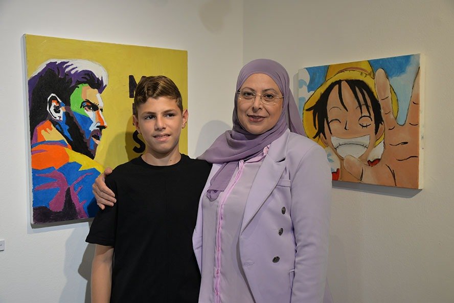 افتتاح معرض “ألوان ابداع 11” لطلاب الفنانة صبحية حسن قيس في جاليري ابداع كفرياسيف-2