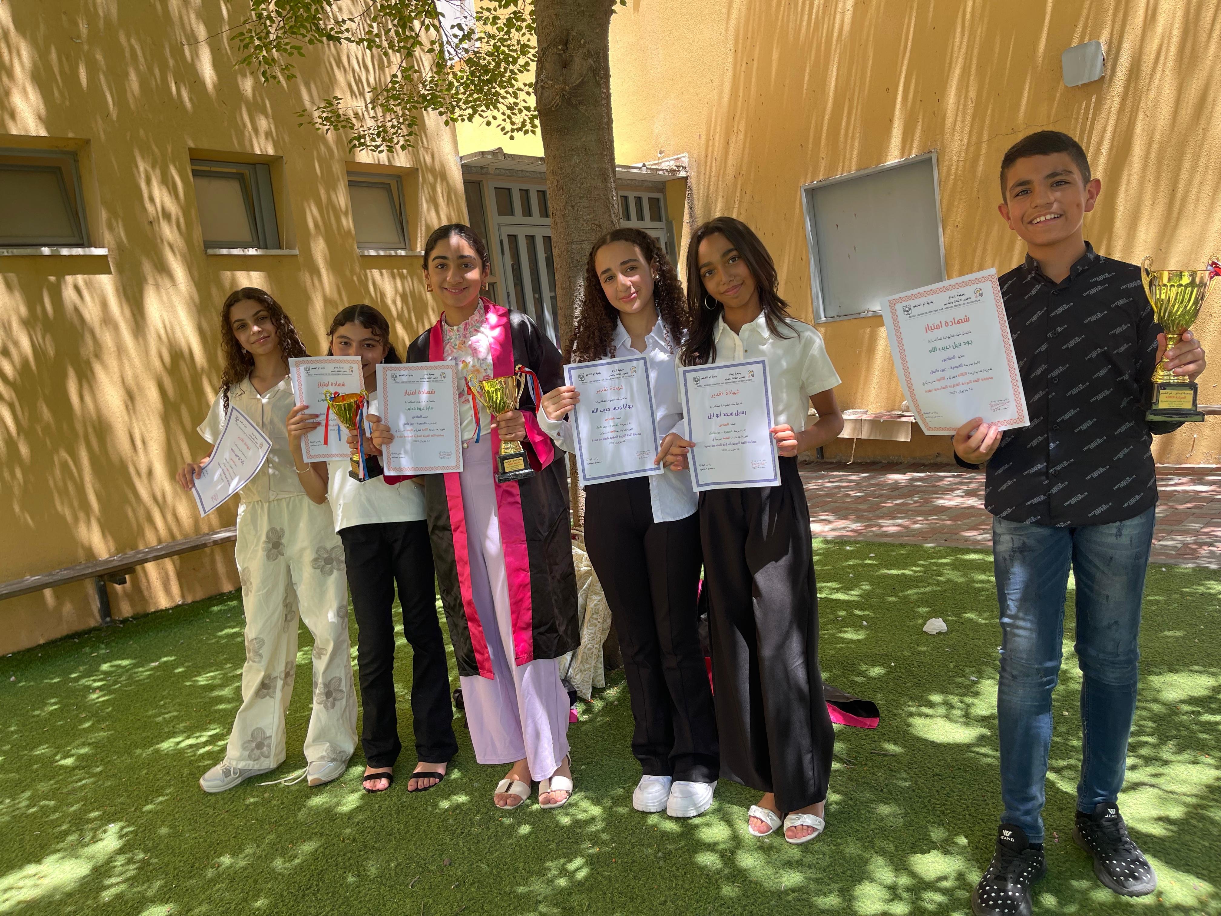 جَمعيَّة إبداع تُكرِّمُ الفائزين في مُسابقة العربية 16 بالتَّعاون مع المدارس المُشاركة-6
