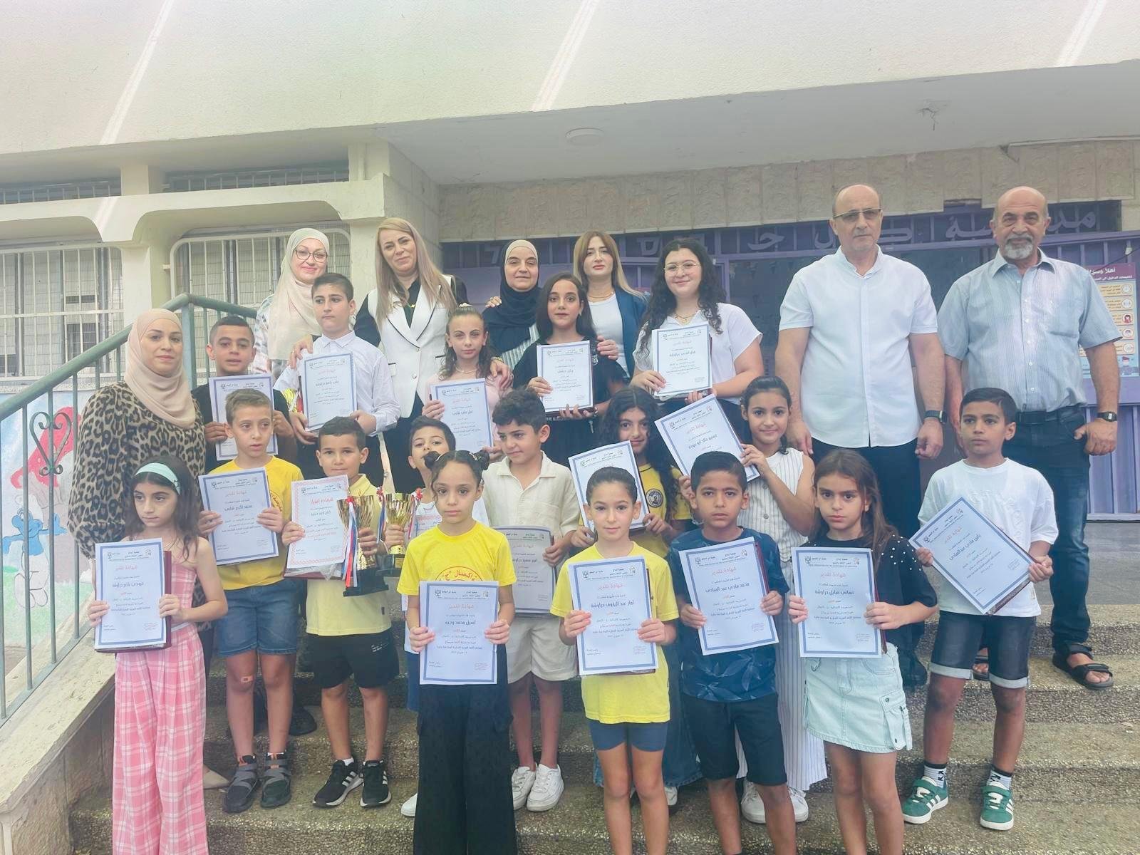 جَمعيَّة إبداع تُكرِّمُ الفائزين في مُسابقة العربية 16 بالتَّعاون مع المدارس المُشاركة-43