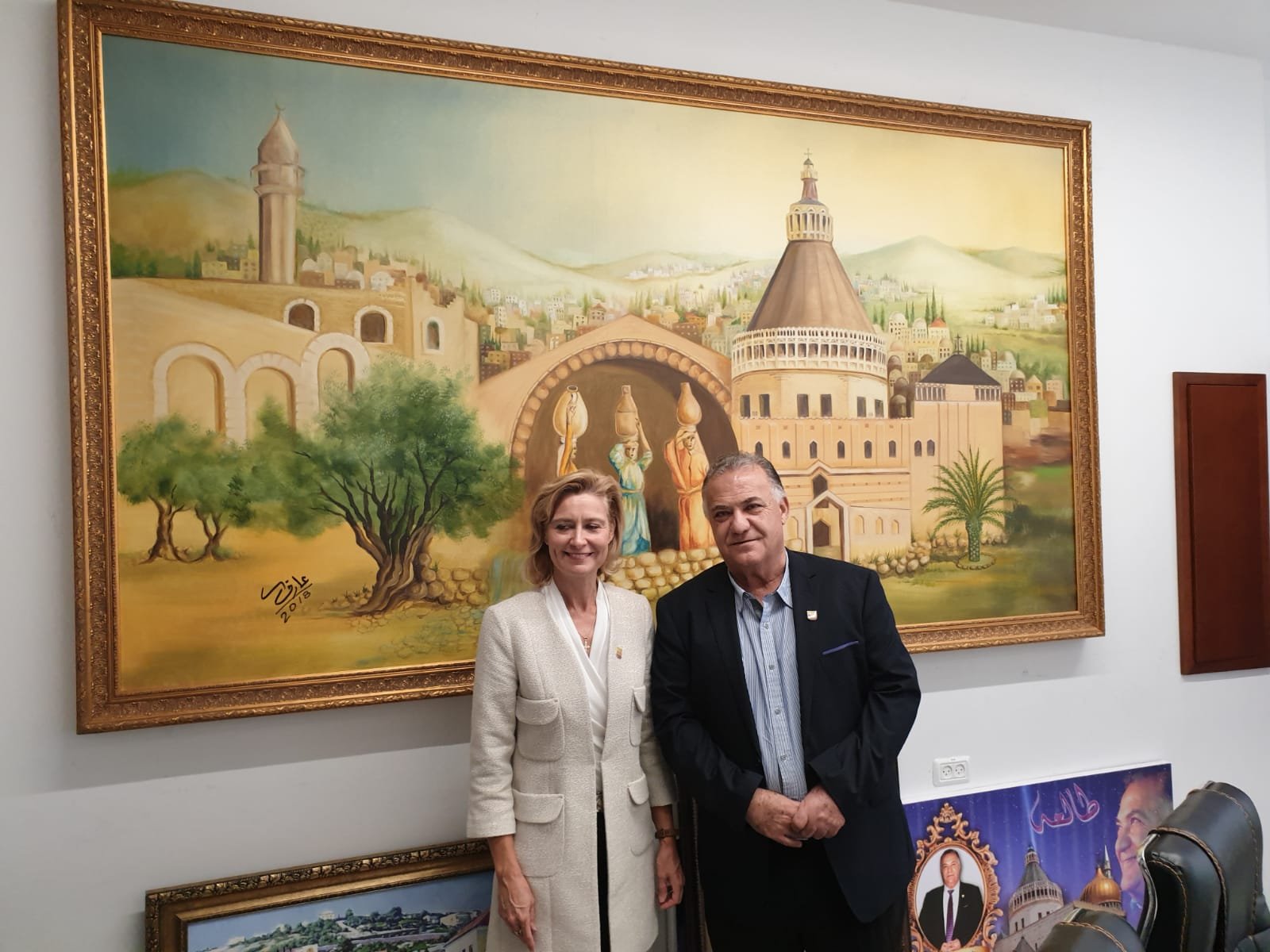 سفيرة فنلندا تزور بلدية الناصرة-0