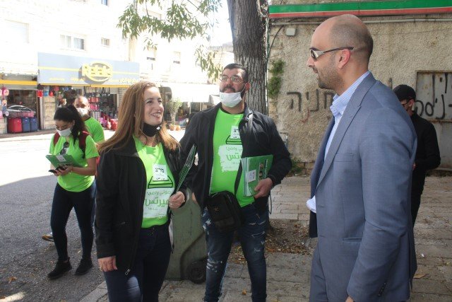 ميرتس يوزع نشرته الإنتخابية الأولى في الناصرة بمشاركة المرشحة غيداء ريناوي- زعبي-8