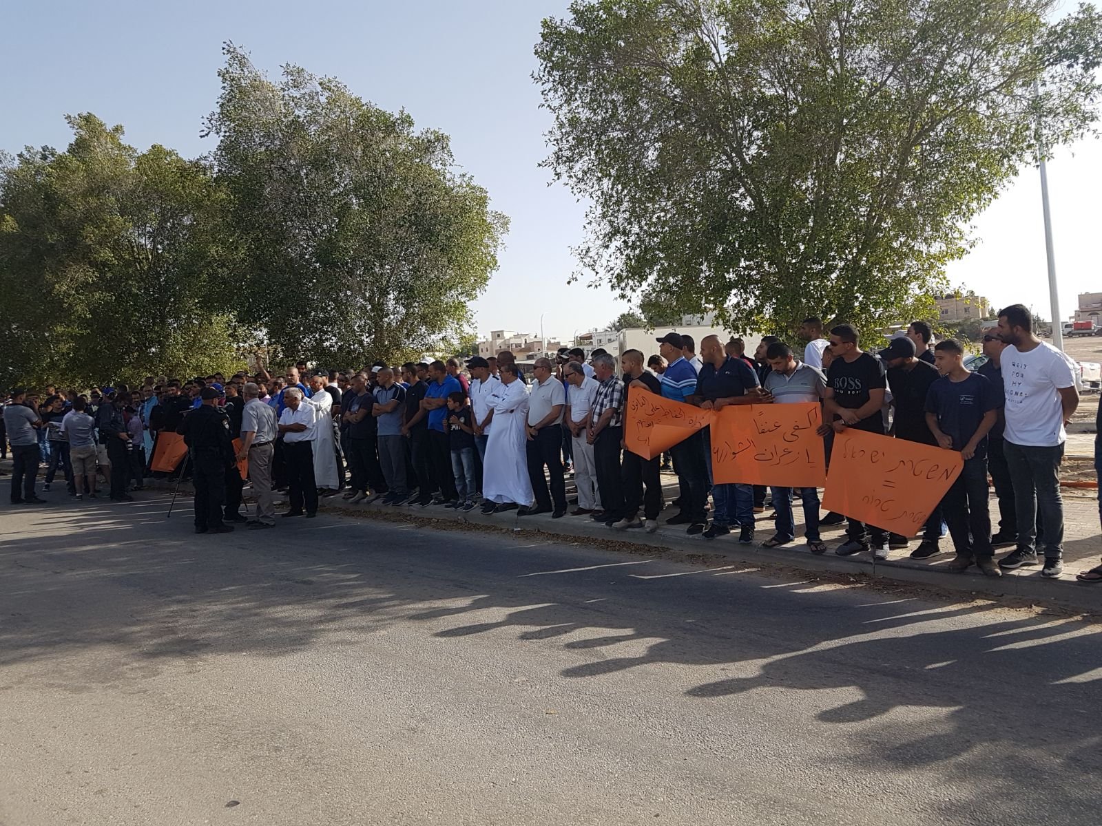 رهط: مظاهرة منددة بعنف الشرطة تجاه المواطنين العرب-7