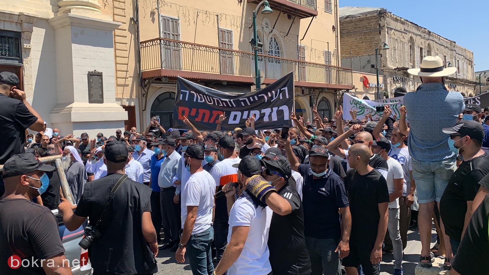 يافا: مظاهرة ضخمة احتجاجًا على تجريف مقبرة الاسعاف-1