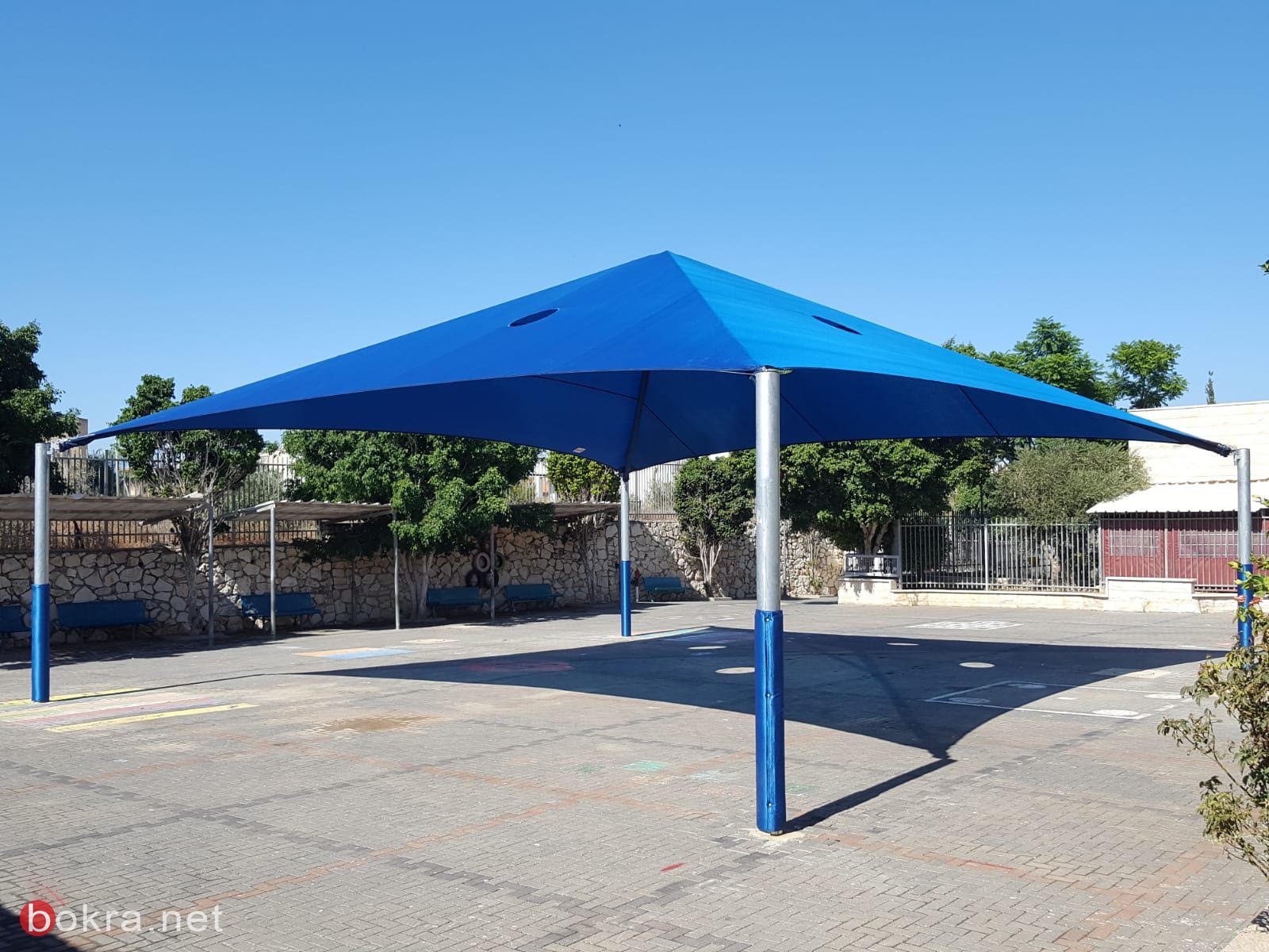 يافة الناصرة: تركيب مظلات في مدارس القرية-4