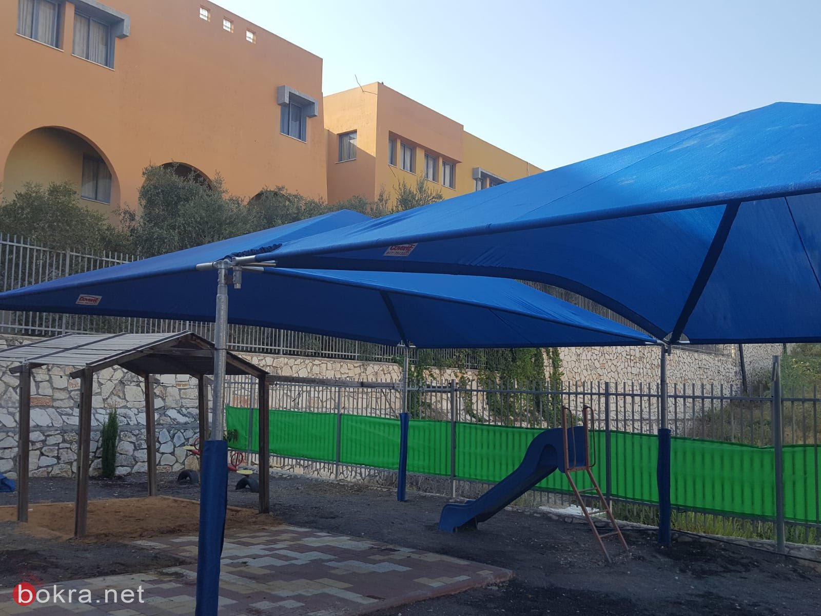 يافة الناصرة: تركيب مظلات في مدارس القرية-6