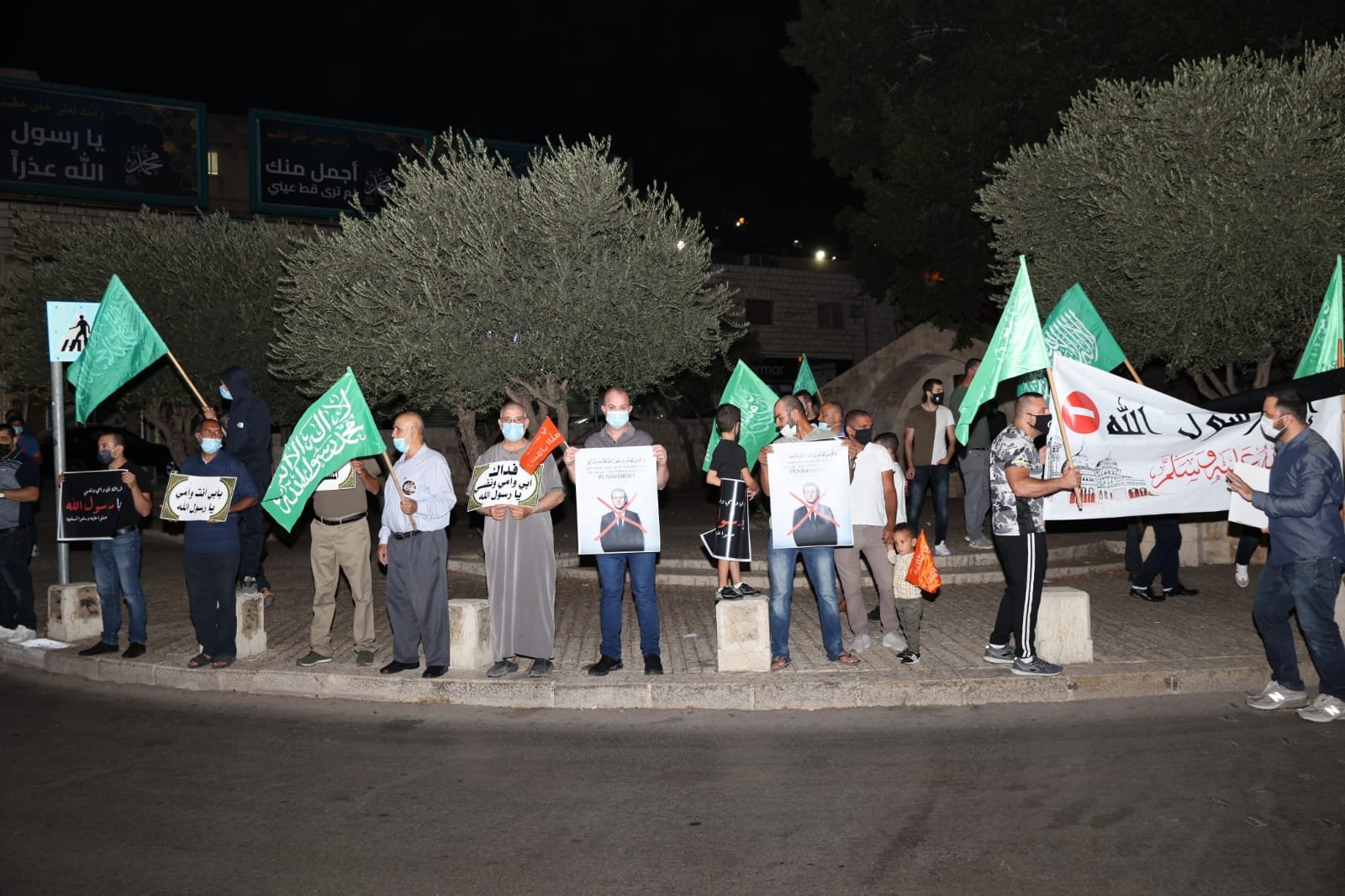الناصرة: وقفة إحتجاجية حاشدة ضد تصريحات الرئيس الفرنسي ضد الإسلام والرسول-6
