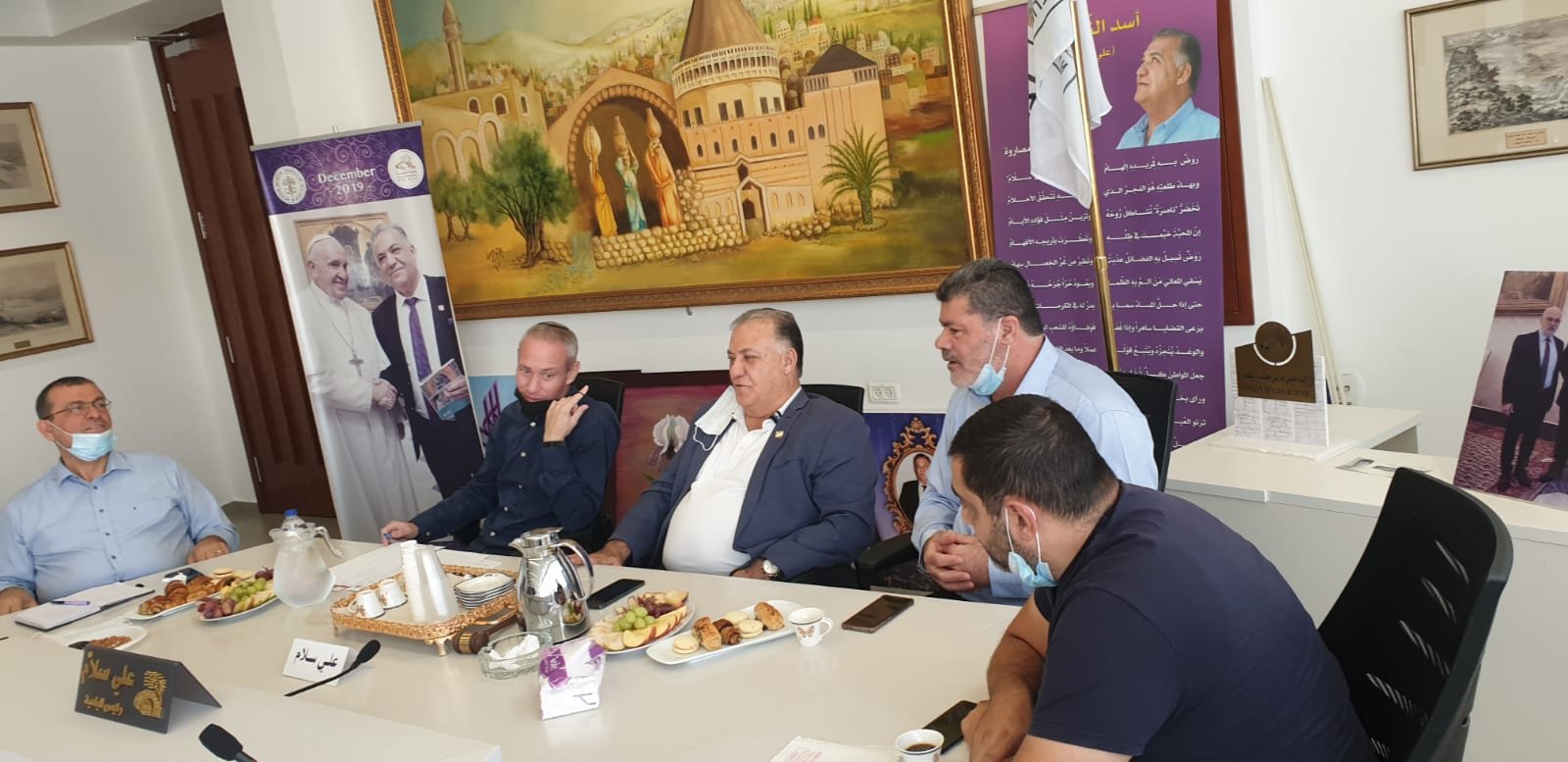 وزير الثقافة والرياضة حيلي طروبر يزور بلدية الناصرة-6
