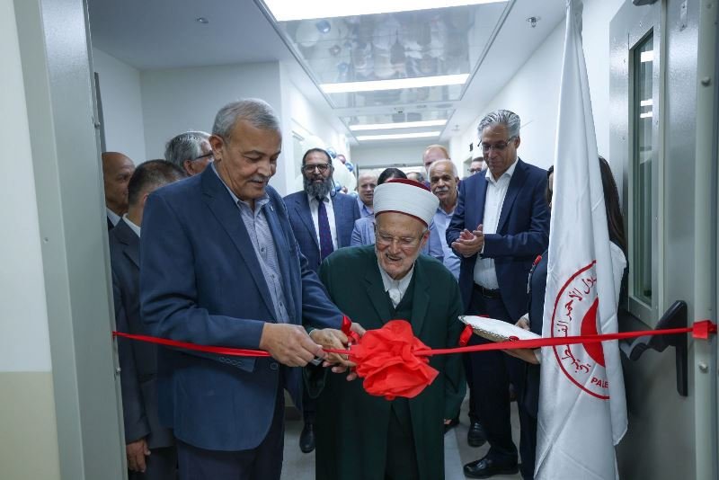 الهلال الأحمر الفلسطيني : افتتاح القسم الفندقي والمستودع المركزي التابع لمستشفى الولادة-0