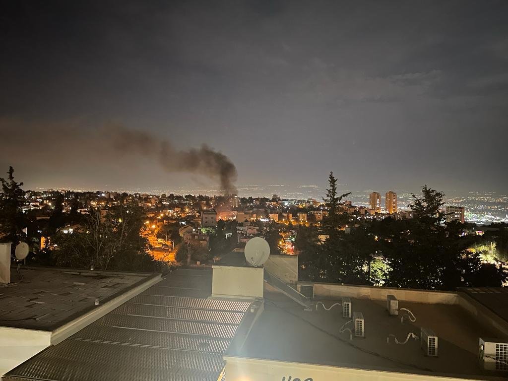 حيفا: اندلاع حريق في سيارة-3