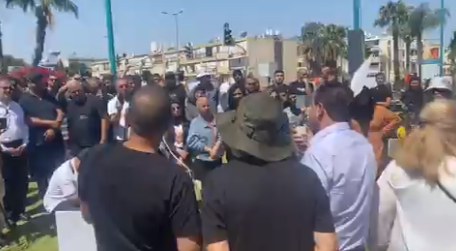 اللد: مظاهرة أمام المحكمة ضد الافراج عن قاتل الشهيد حسونة-0