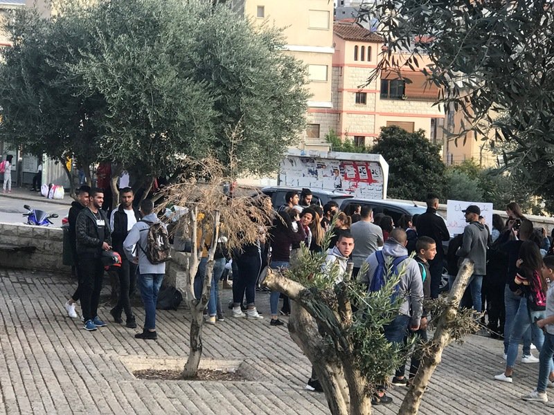 الناصرة: مجلس الطلاب البلدي الموحد ينضم وقفة تضامنية ضد العنف ضد النساء-15