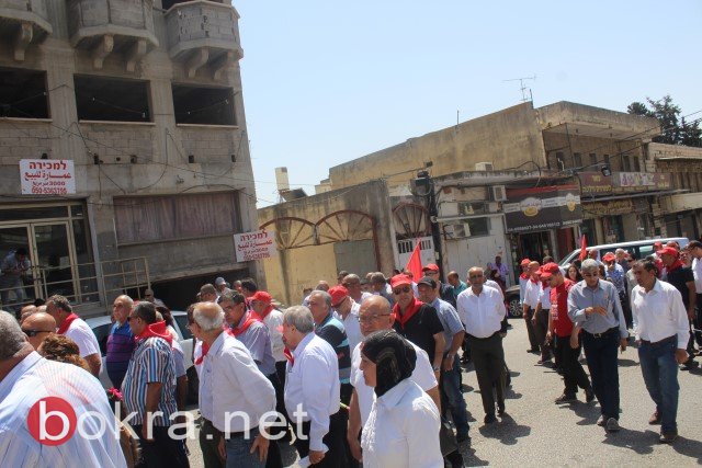 الناصرة: مشاركة واسعة في مظاهرة الأول من أيار وبحضور الراية السورية-45