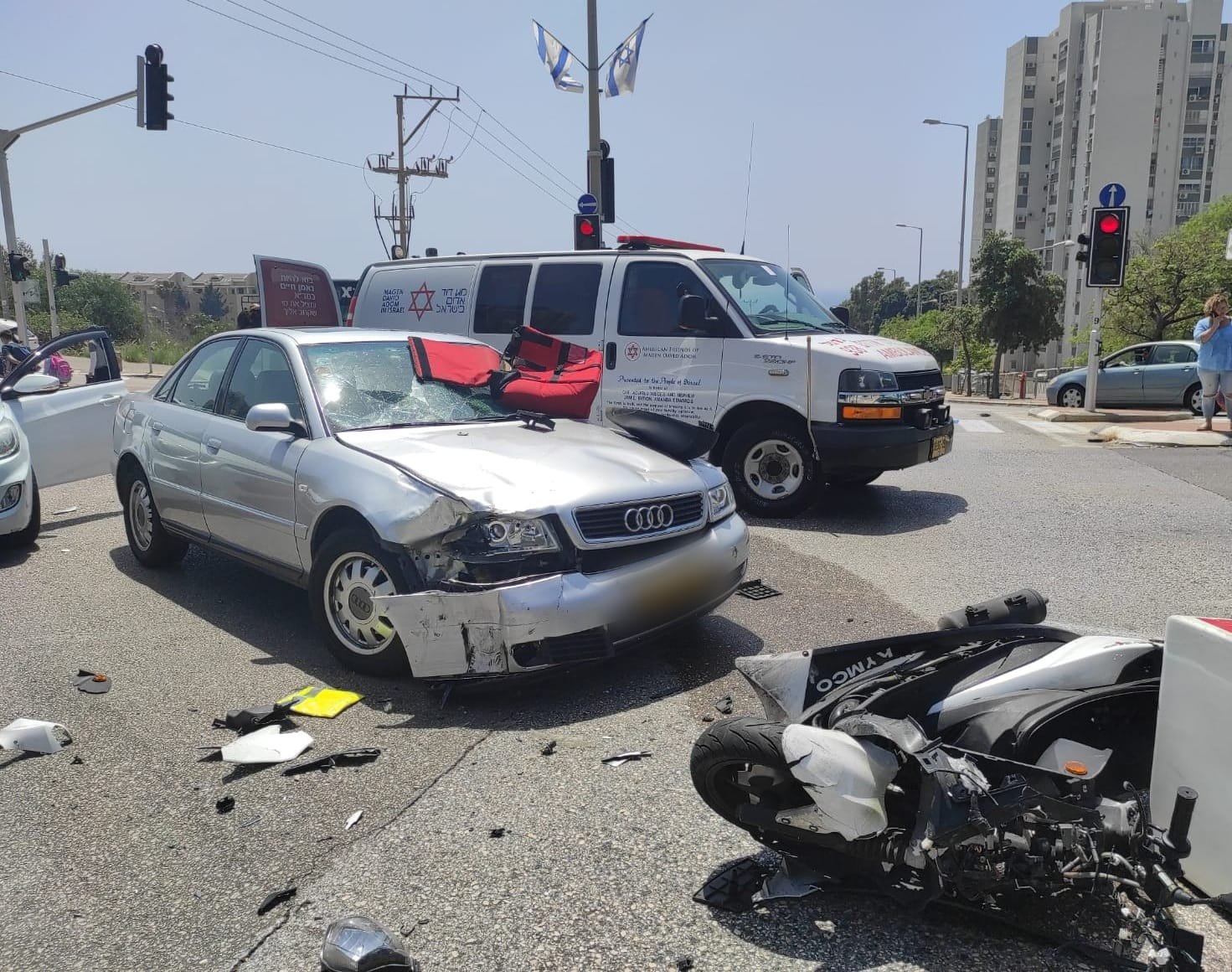 18 إصابة بحادث قرب حيفا .. وعدة إصابات بحوادث طرق وعمل في مختلف المناطق-0