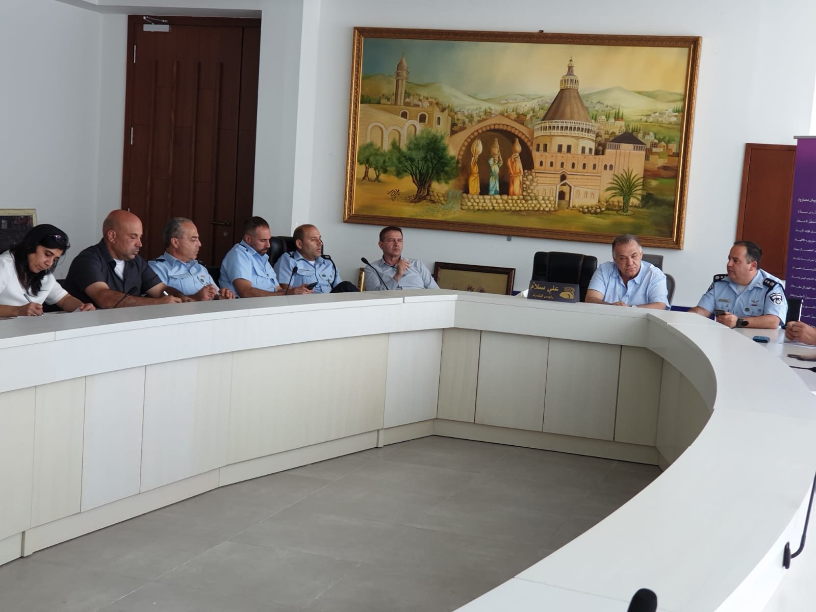 بيان من بلدية الناصرة حول جلسة قسم وحدة تطبيق القانون مع الشرطة‎-3