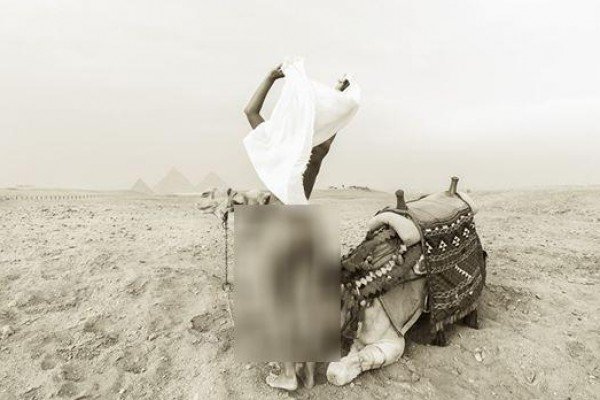 صور: "عارية الأهرامات" تلتقط صوراً بلا ملابس بجوار حائط البراق-2