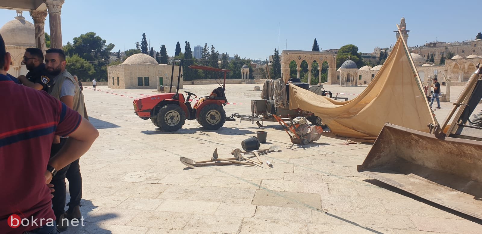 اوقاف القدس تشرع بإصلاح عطل في أنابيب المياه في الاقصى-0