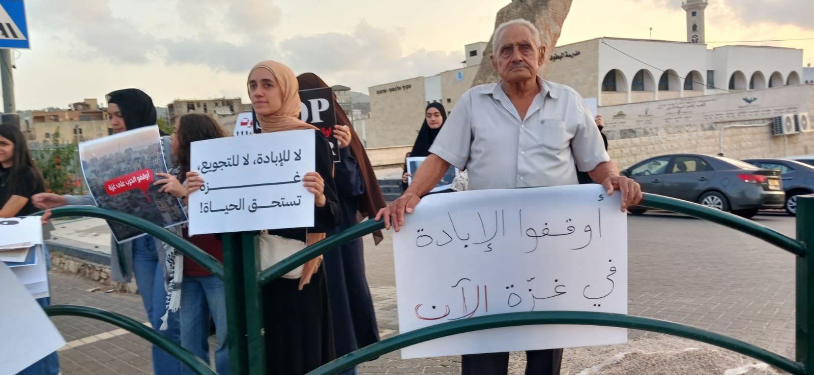 تظاهرة في عرابة تندد بحرب الإبادة والتجويع ضد الشعب الفلسطيني في غزة-3