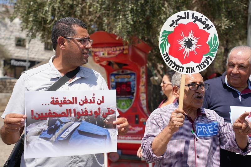 صرخة من الناصرة: لا لاغتيال الصحافيين، لا للإبادة في غزة-6