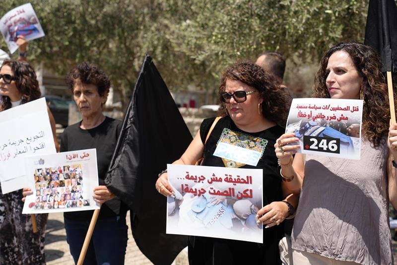 صرخة من الناصرة: لا لاغتيال الصحافيين، لا للإبادة في غزة-13